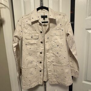 Floral Cream Utility Jacket